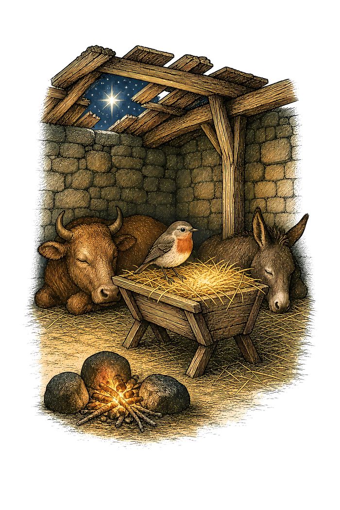 The robin, from Christmas Folktales from Around the World