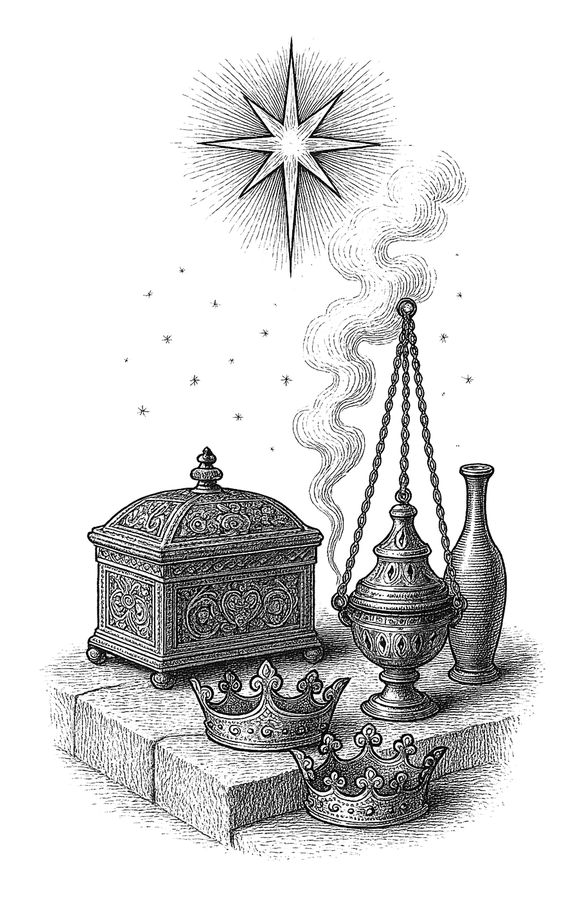 The star and the Magi, from The Christmas Codex
